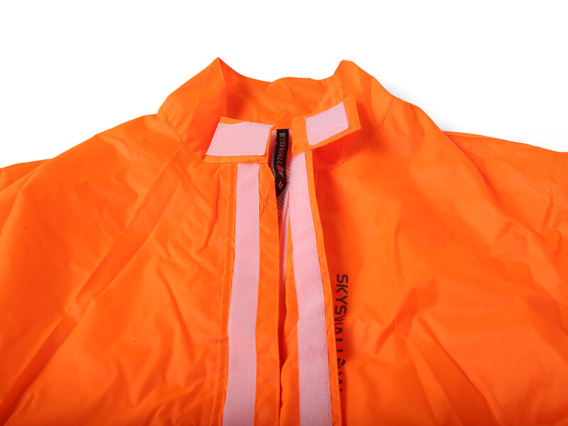 Orange Polyester Motorcycle Rainwear